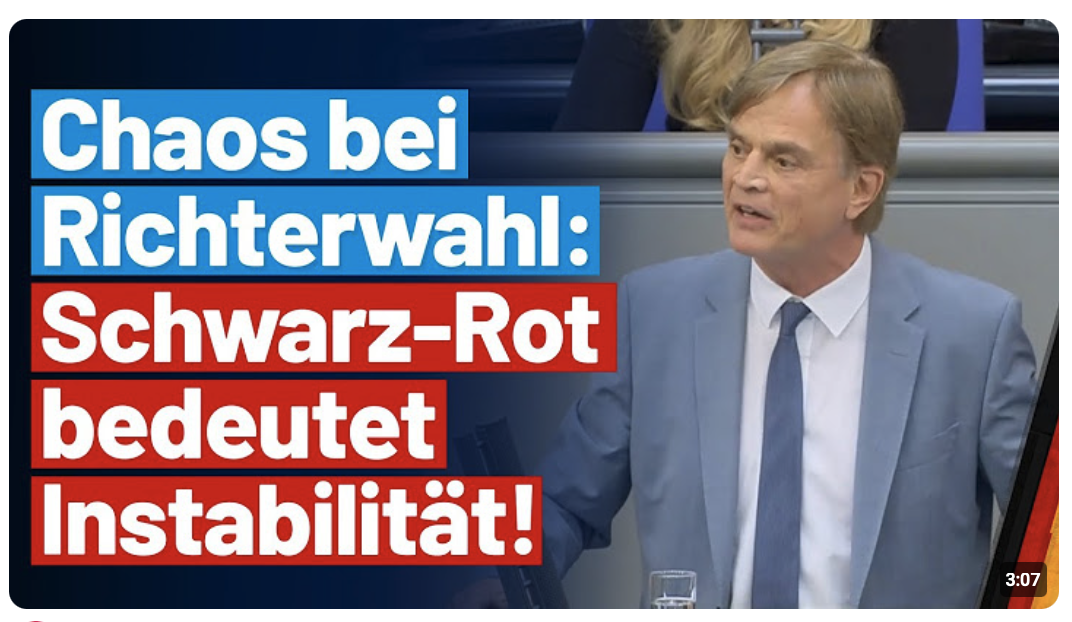 Bernd Baumann zum Chaos rund um die Wahl von Bundesverfassungsrichtern! 