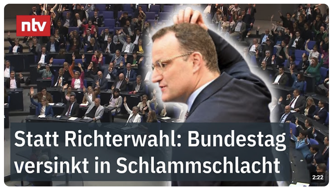 Statt Richterwahl: Bundestag versinkt in Schlammschlacht – Chronik des Scheiterns in Berlin