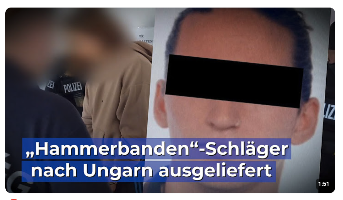 „Hammerbanden“-Schläger nach Ungarn ausgeliefert