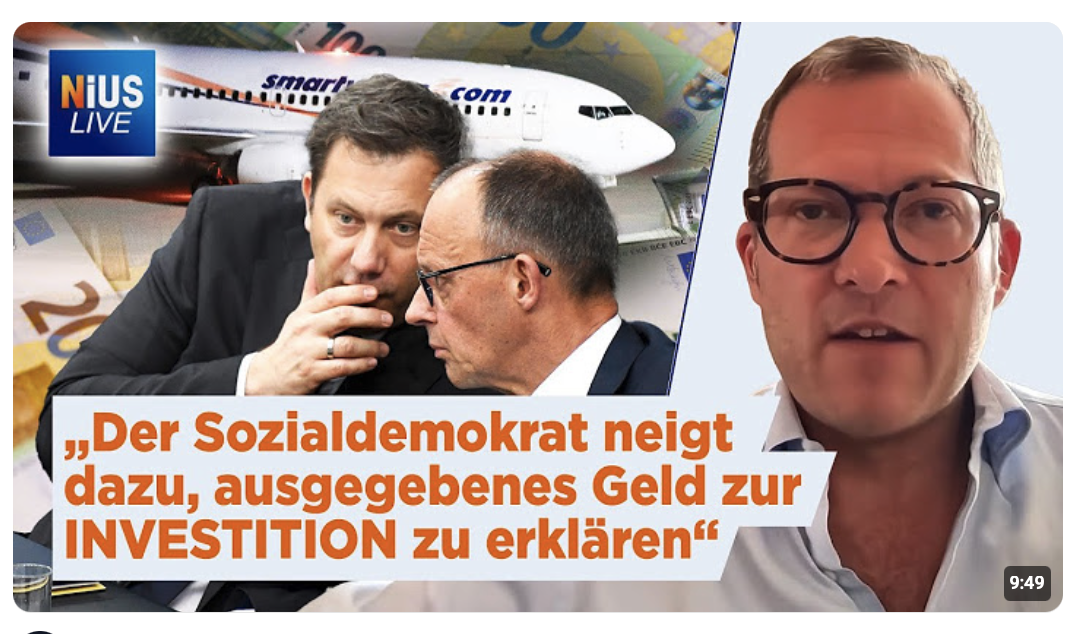 Der Sozialdemokrat neigt dazu ausgegebenes Geld zur Investition zu erklären!