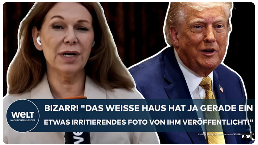 TRUMP: Bizarr! „Das Weiße Haus hat ja gerade ein etwas irritierendes Foto von ihm veröffentlicht!“