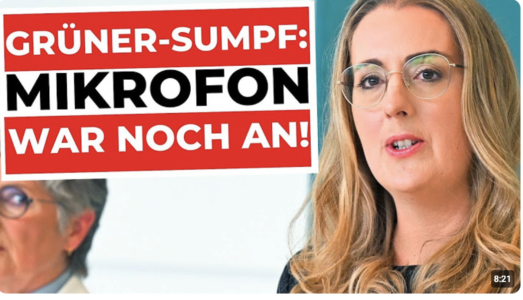 GRÜNE VERSUCHEN ES ZU VERTUSCHEN! „Das wird ihn geheilt haben“