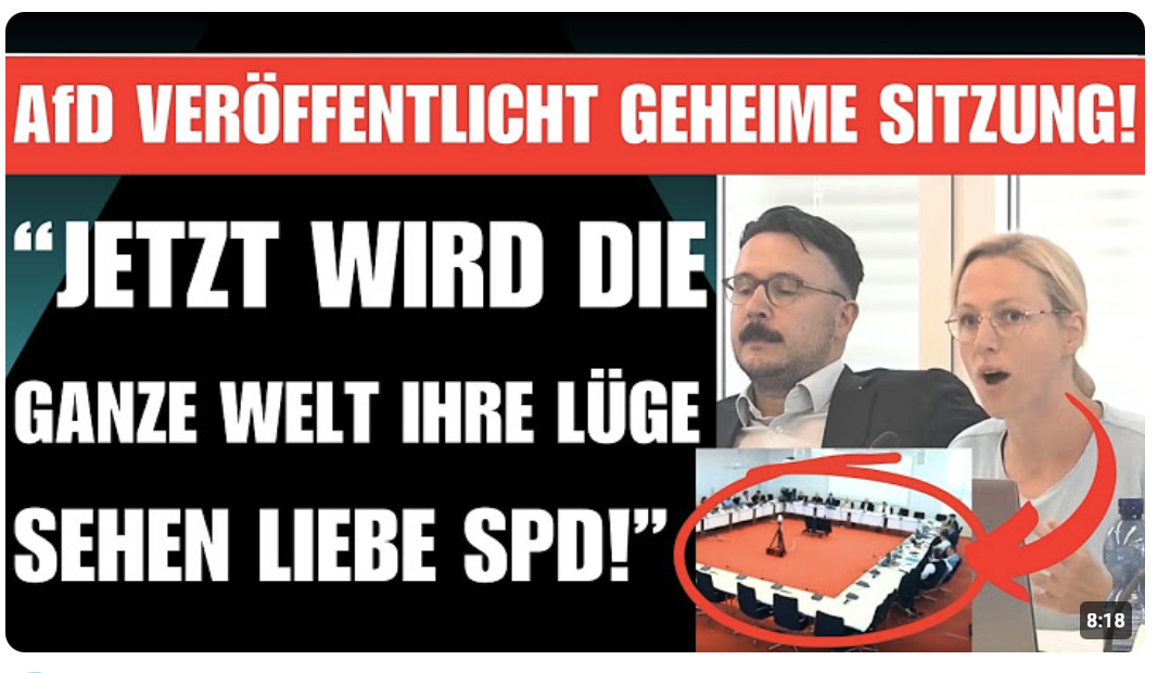 AfD VERÖFFENTLICHT GEHEIMES VIDEO SCHOCKIERENDE SPD-LÜGE ÖFFENTLICH GEMACHT! SOGAR ÖRR KNICKT EIN!