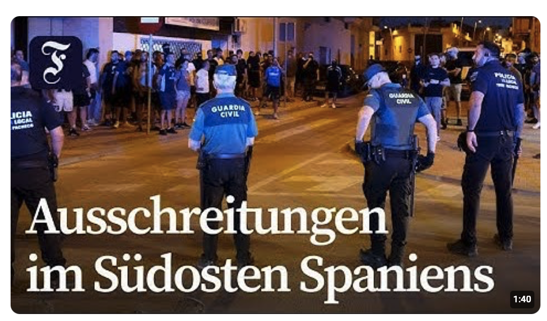 Zusammenstöße zwischen Rechtsextremen und Migranten in Südspanien