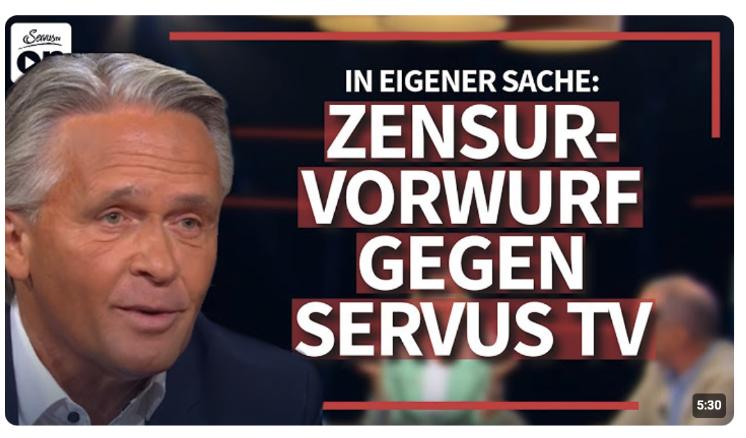Zum Zensurvorwurf von Peter Westenthaler bei Links.Rechts.Mitte: Die ungeschnittene Passage