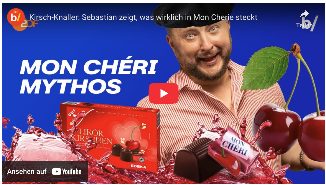 Kirsch-Knaller: Sebastian zeigt, was wirklich in Mon Cherie steckt