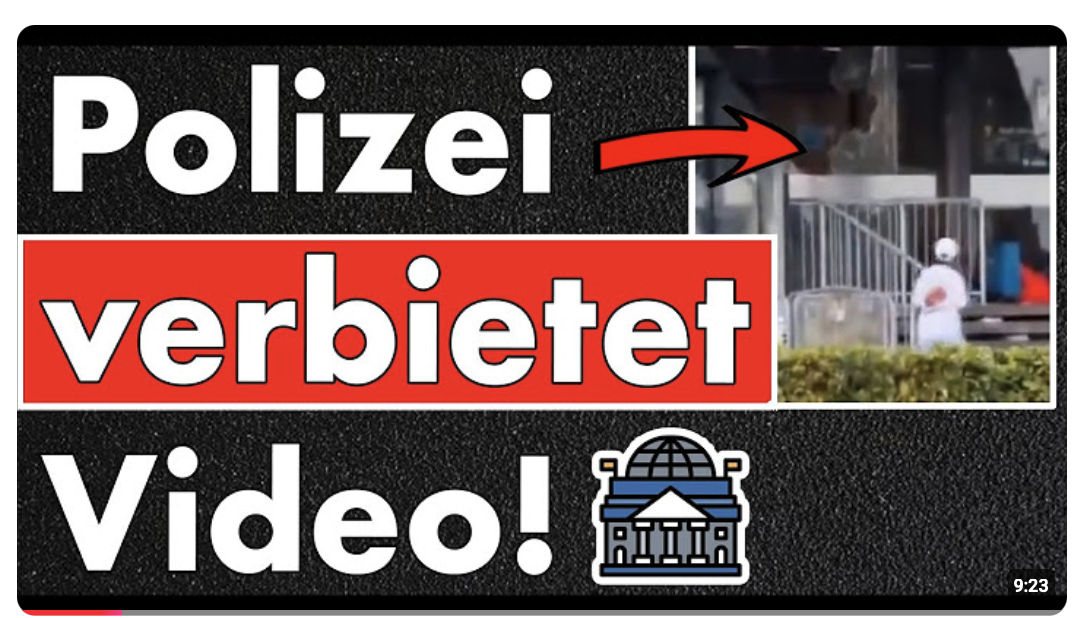 Dieses Video sollst du nicht sehen! Polizei will Verbreitung verhindern. Polizei verschweigt Detail