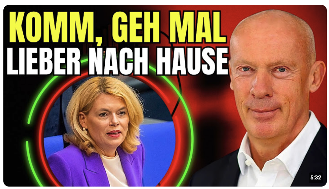„Dann muss sie diesen Sessel räumen“! Joachim Steinhöfel liest Julia Klöckner die Leviten!