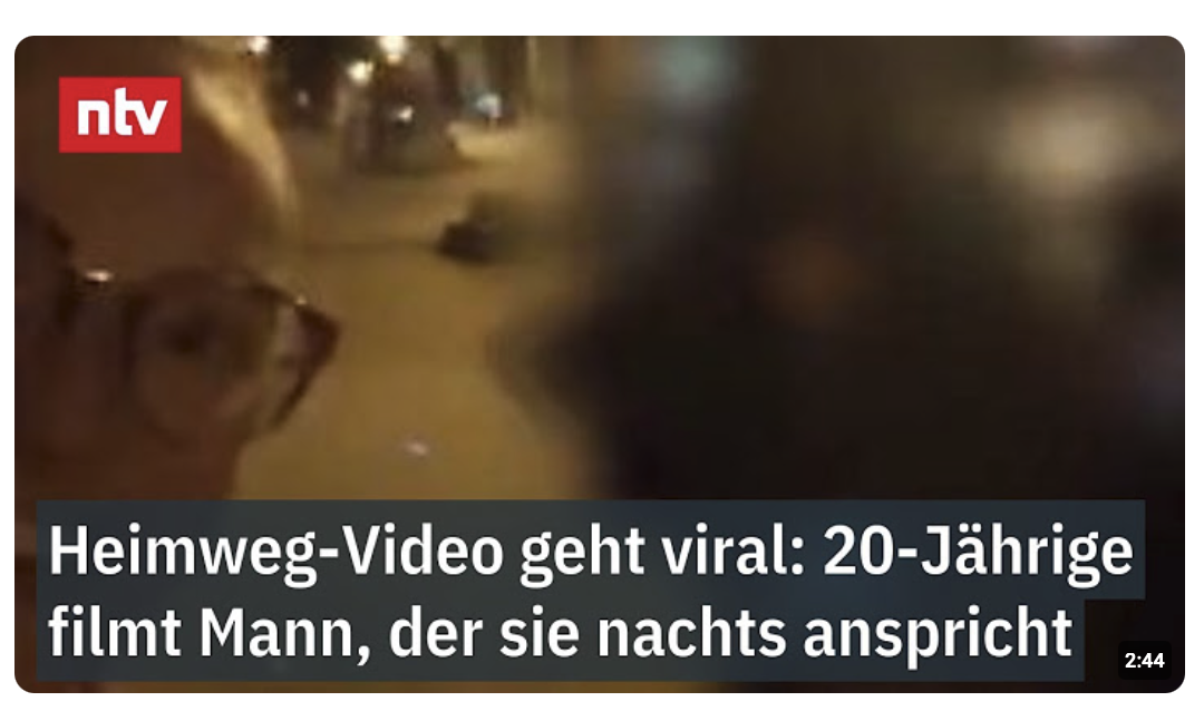 Heimweg-Video erreicht Millionen: 20-Jährige filmt Mann, der sie nachts anspricht