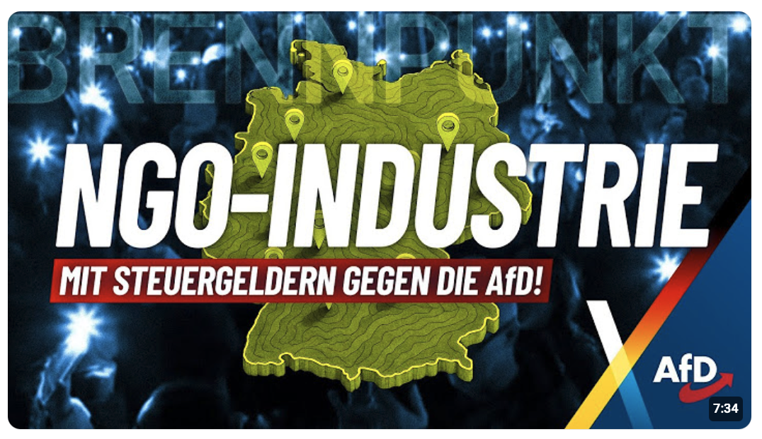 Die NGO-Industrie – mit Steuergeldern gegen die AfD!