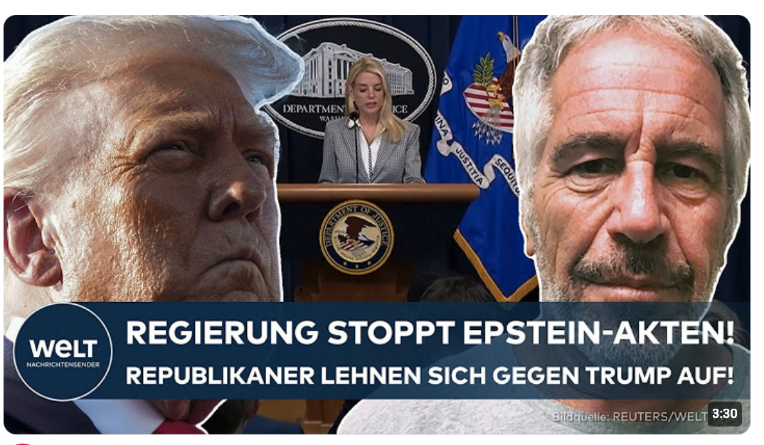 USA: Trump unter Druck! Regierung stoppt plötzlich Epstein-Akten ! – Im weißen Haus rumort es!