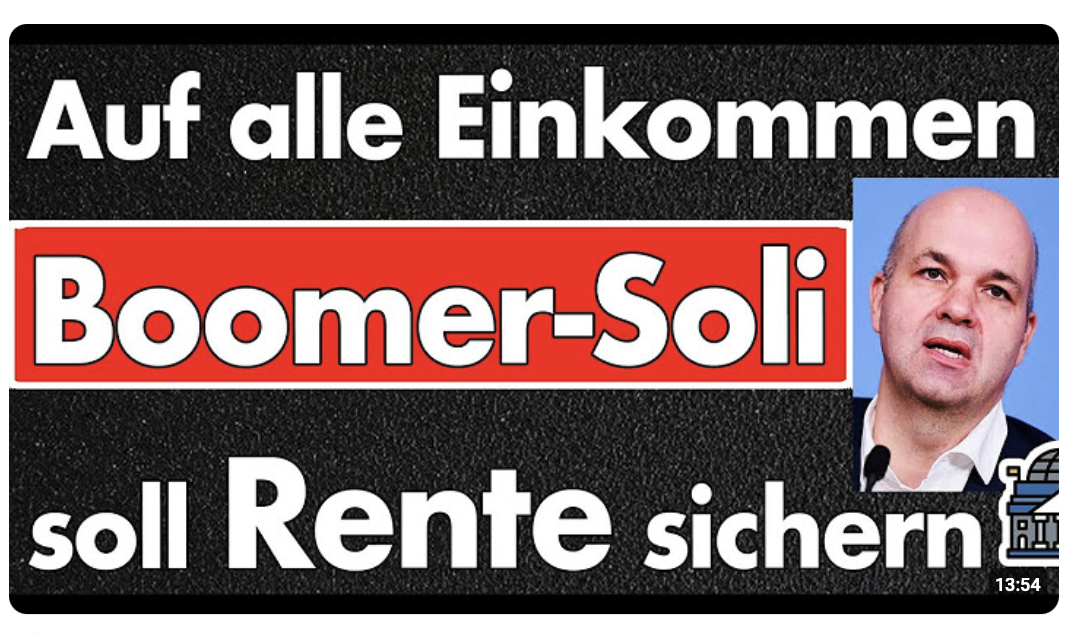 Ab 902 € Rente: DIW schlägt Boomer-Soli zur Finanzierung kleinerer Renten vor – verfassungswidrig!