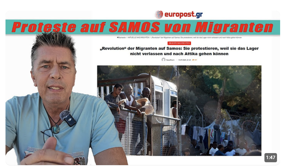 Proteste auf SAMOS von Migranten!!! Kreta/Crete/Griechenland 2025