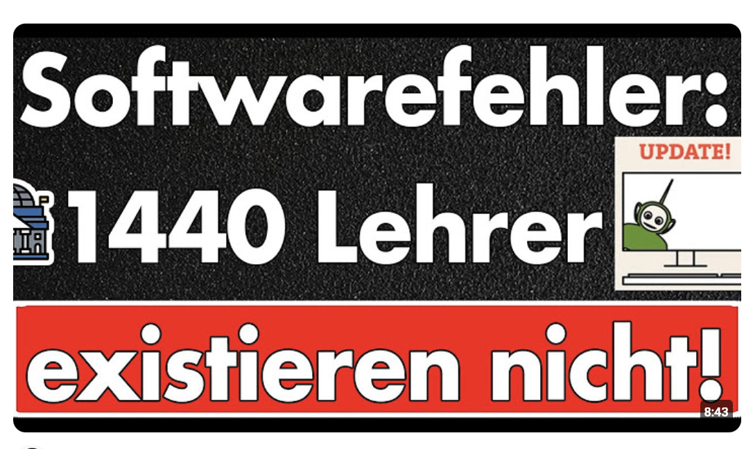 Lehrermangel durch Softwarefehler oder Geheimdienst-Tarnidentitäten? Wohin floss das Geld?
