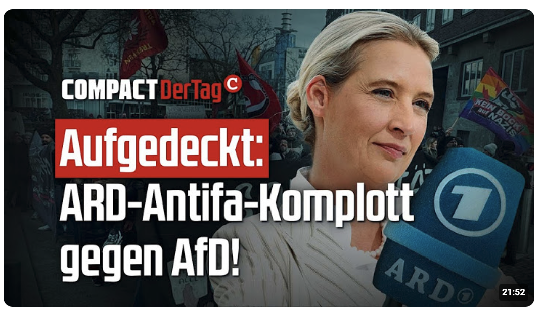 Aufgedeckt: ARD-Antifa-Komplott gegen AfD!