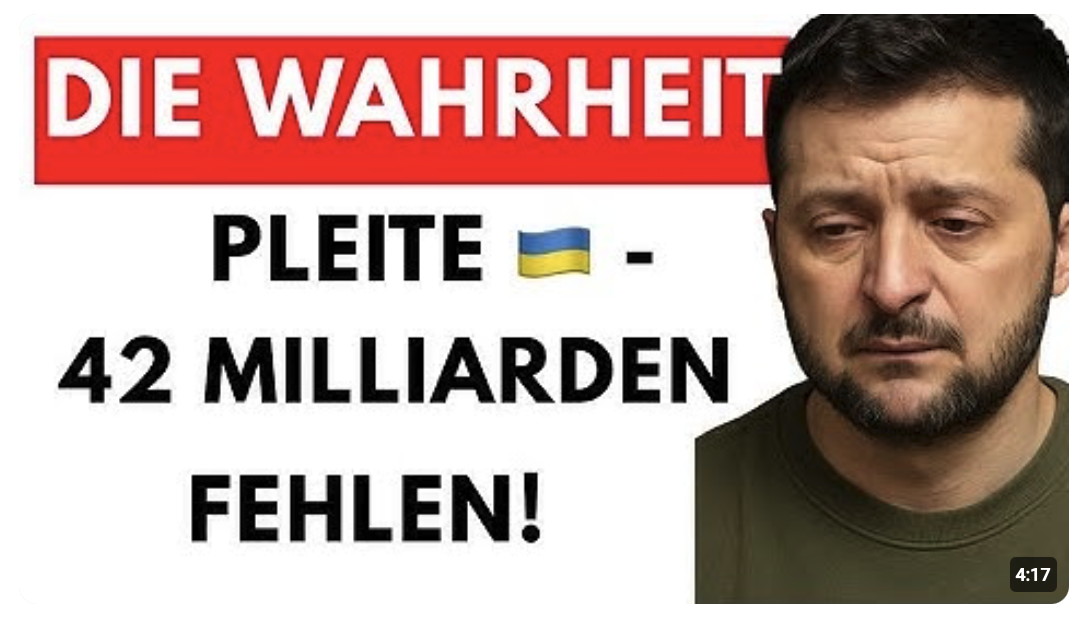Ukraine ist Pleite!  – „Der Westen zahlt für eine klinisch tote Ukraine!“