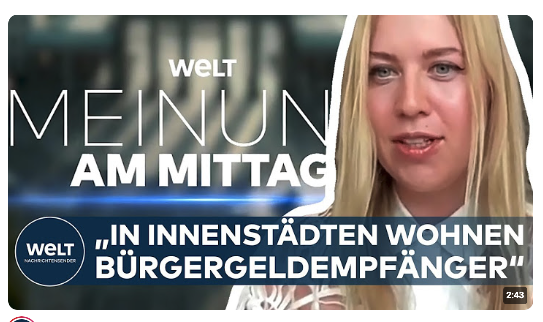 MIETKOSTEN-SCHOCK: Bürgergeldempfänger verdrängen Erwerbstätige aus Innenstädten | WELT MEINUNG