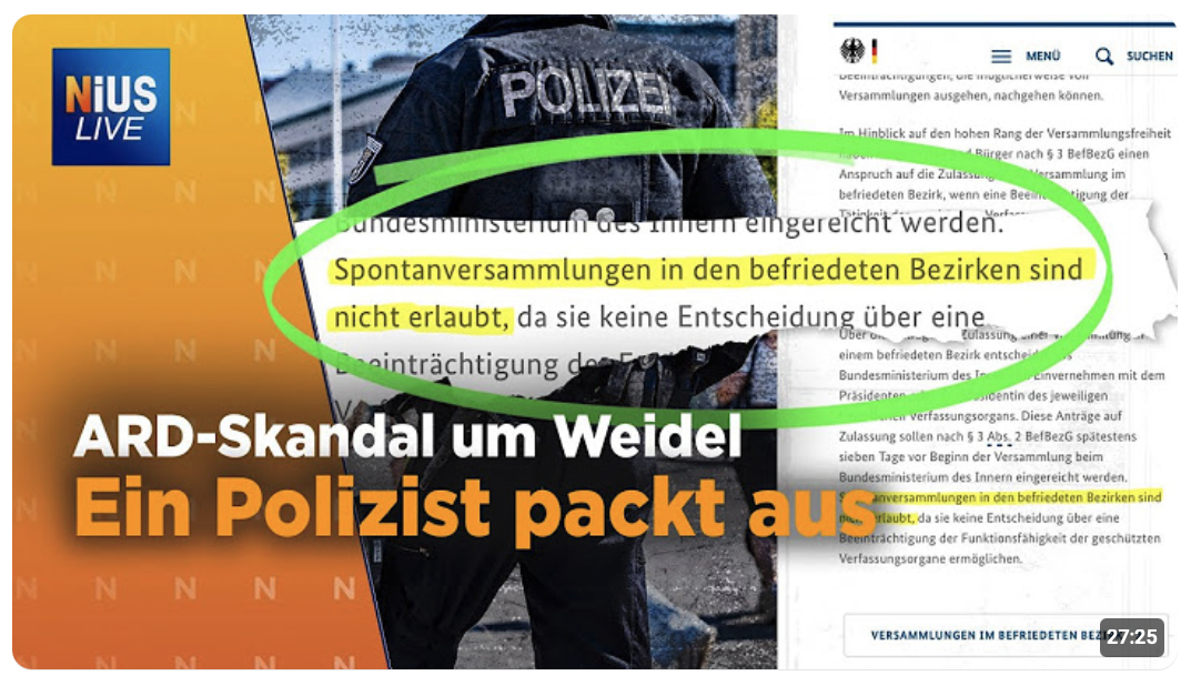 Der Polizei-Skandal-Beweis! Polizei hat über Anti-Weidel-Demo gelogen!