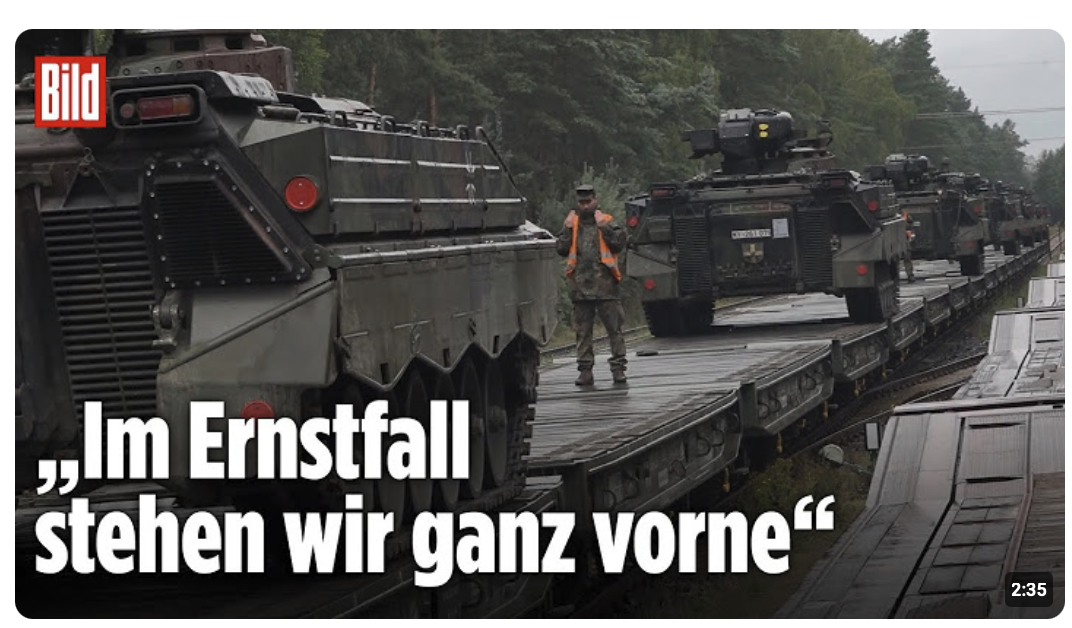 Warnung an Putin: Deutsche Panzer auf dem Weg nach Litauen