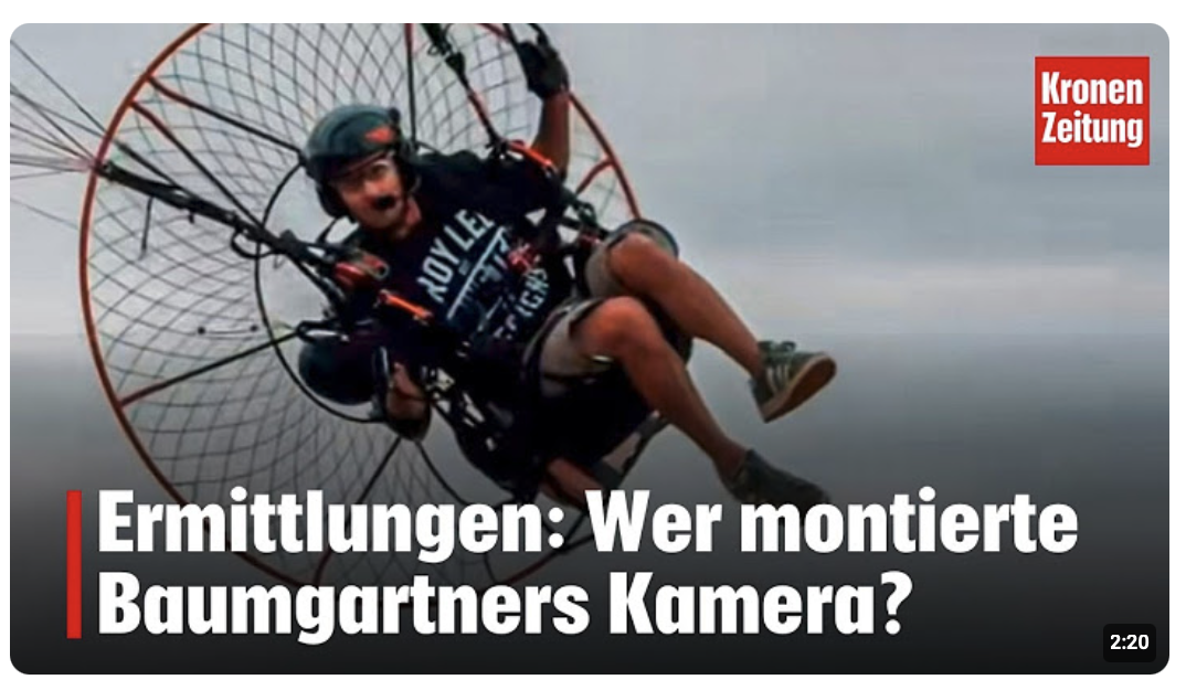 Ermittlungen: Wer montierte Baumgartners Kamera? 