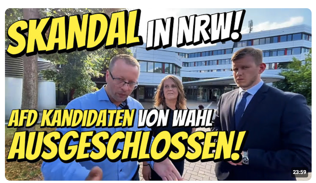 SKANDAL!   AfD Kandidaten zur Wahl nicht zugelassen! Demokratie in Lippe adé? NRW Detmold Kreishaus
