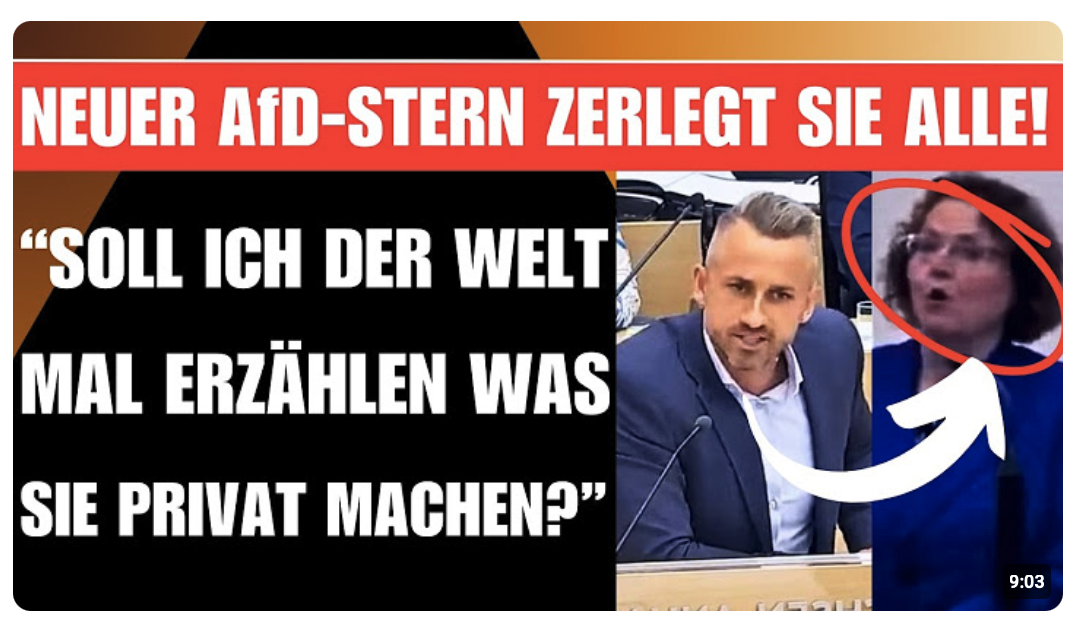 Neuer AUFSTEIGENDER STAR der AfD zerreißt die SPD   „Ich kenne euer SCHMUTZIGES GEHEIMNIS!“ (heftig)