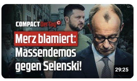 Merz blamiert: Massendemos gegen Selenski!