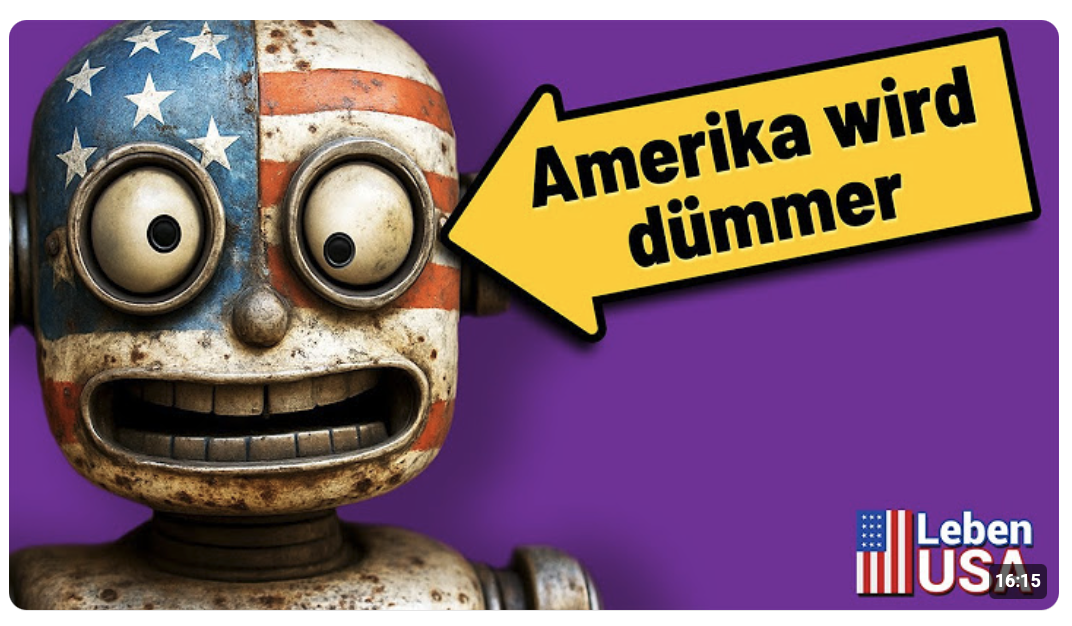 KI verblödet Amerika. Europa folgt……