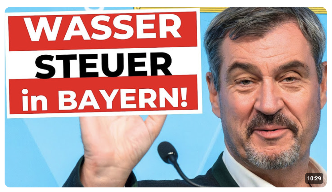 Wassersteuer in Bayern! 2026 GEHTS LOS!