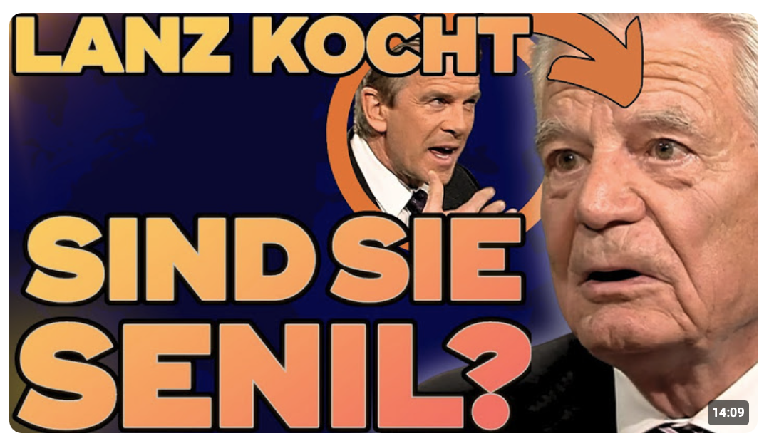 Plötzlich hat LANZ die SCHNAU** VOLL als GAUCK von Eiern erzählt 