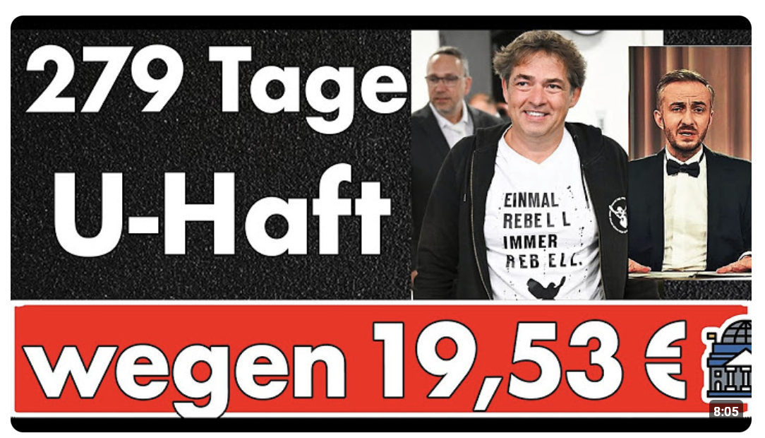 9 Monate U-Haft für 19,53 €: Grüne Gesinnungsjustiz oder Rechtsstaat in BW? Ballweg frei!
