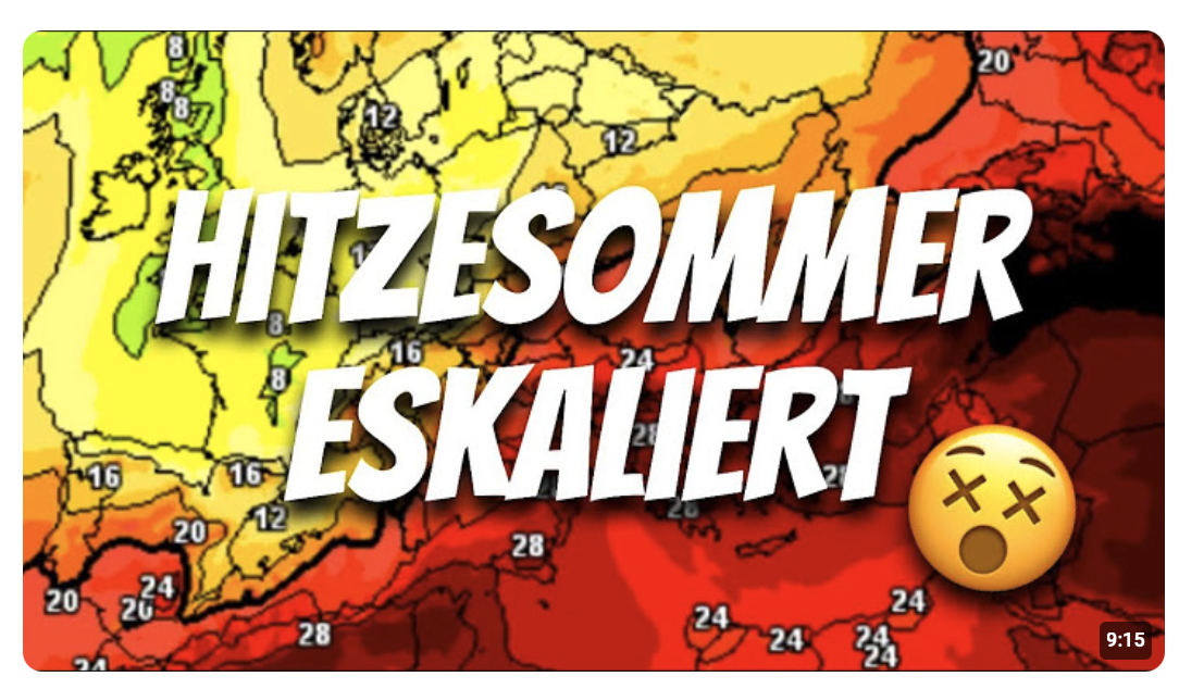 Achtung: HITZESOMMER ESKALIERT