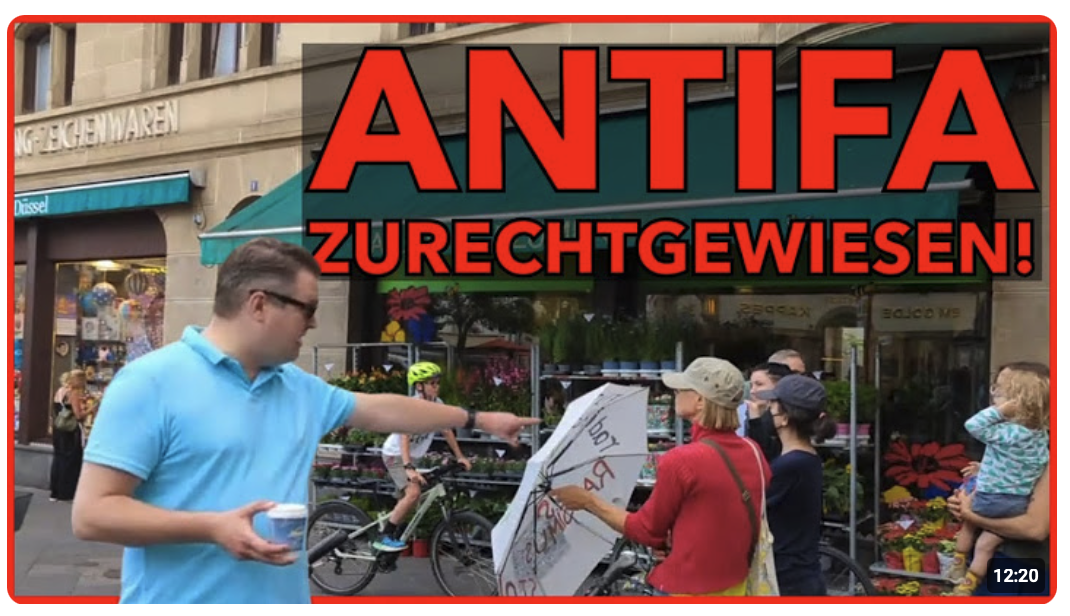 Antifa stört Infostand – Christer Cremer (AfD Fraktion Köln) räumt auf!