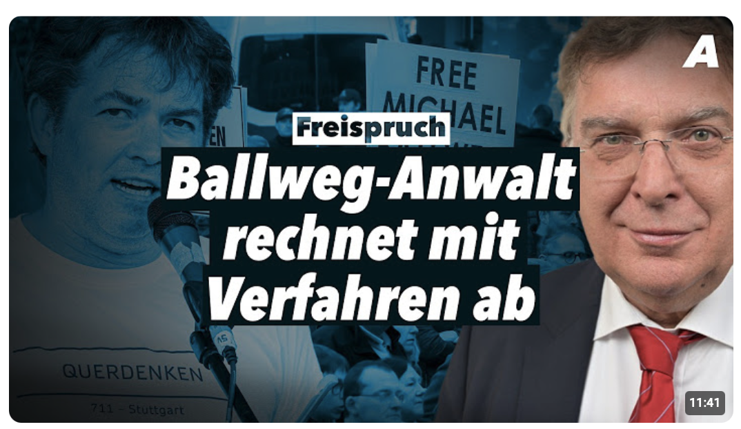Ballweg freigesprochen – Rechtsanwalt Reinhard Löffler im Gespräch
