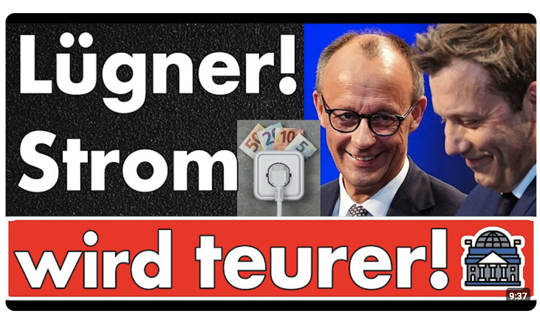 Koalition der Lügner! Neue Abgabe auf Strom für ALLE! Sie provozieren die Bürger bis aufs Blut!