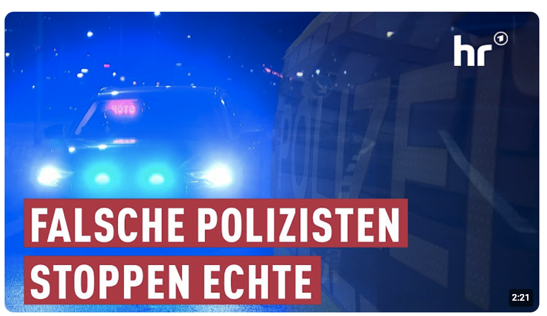 Zivilbeamtin enttarnt Polizeibetrüger