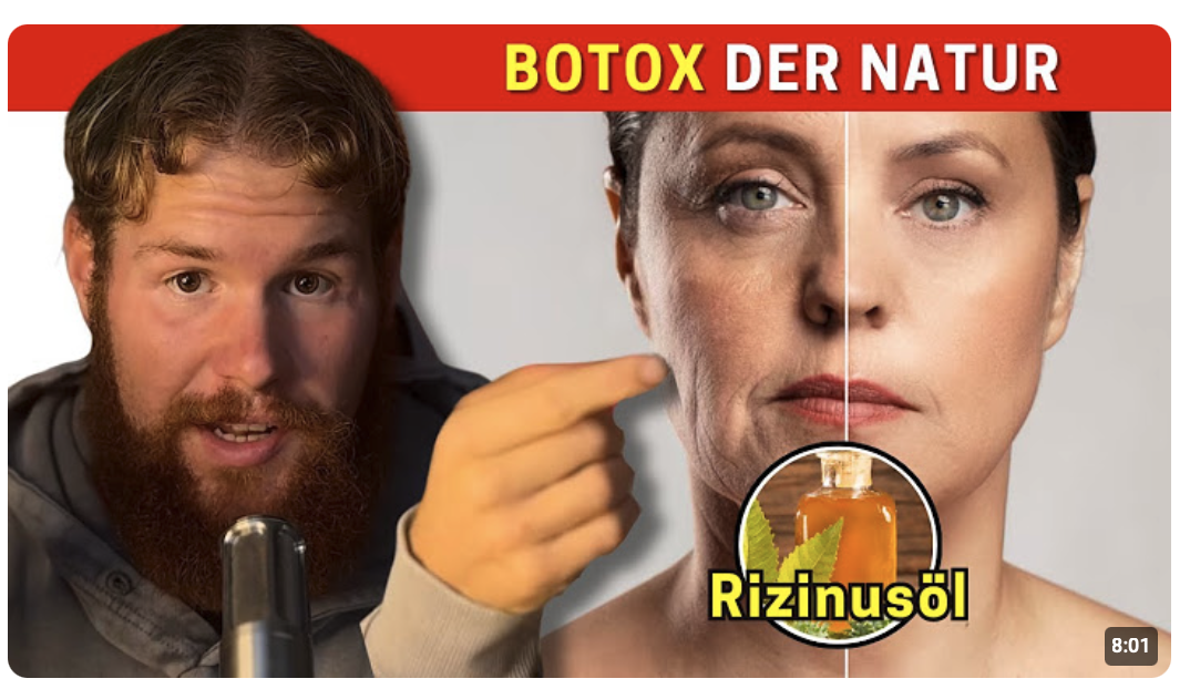 Rizinusöl fürs Gesicht (NATÜRLICHES BOTOX)