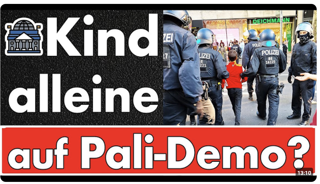 Kinder werden für Demo missbraucht! Wo ist das Jugendamt? Wie lange schauen wir noch zu?