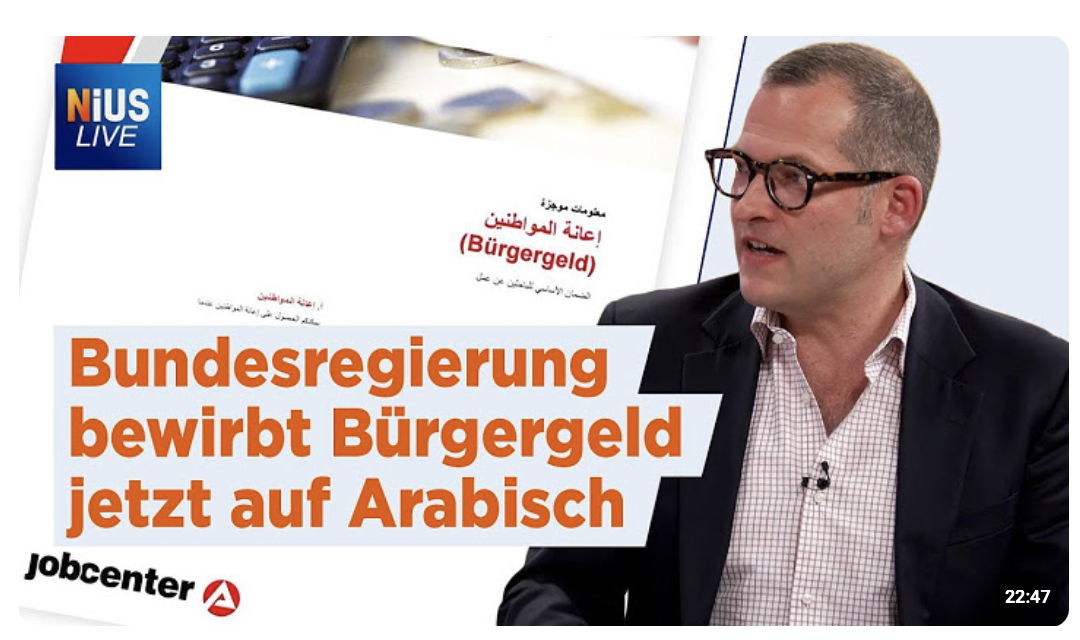 „Bürgergeld ist eine Prämie für illegale Einwanderung“ I NIUS Live vom 11. August 2025