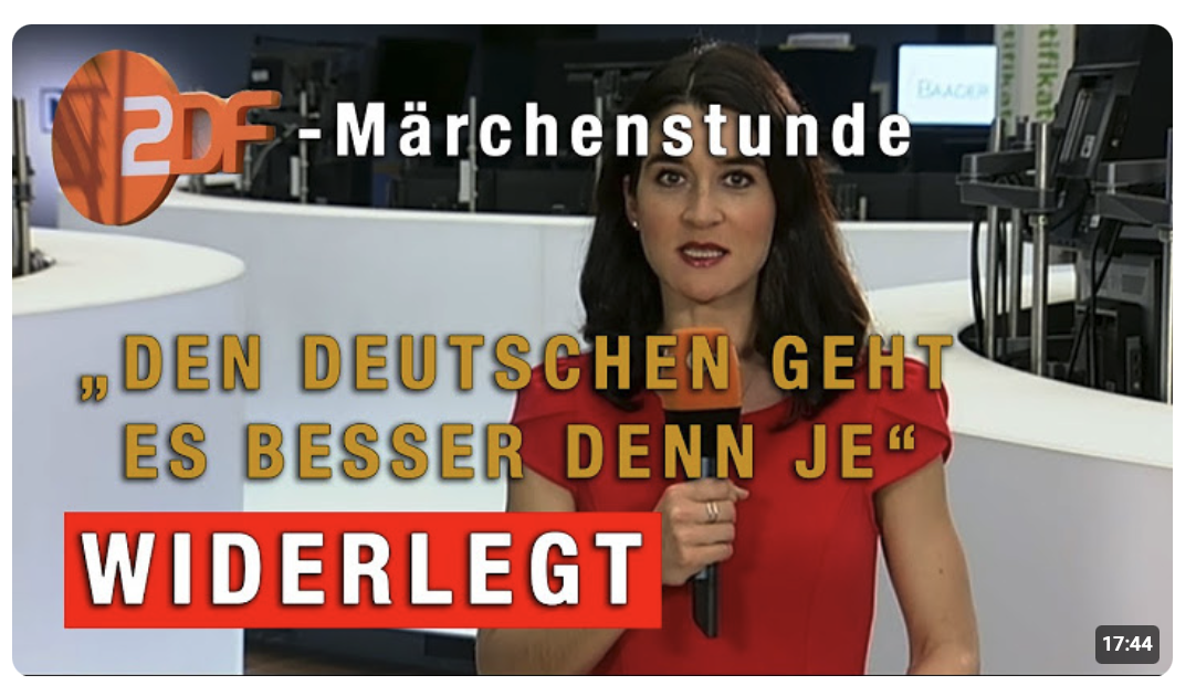 ZDF-Märchenstunde: „Den Deutschen geht es besser denn je“