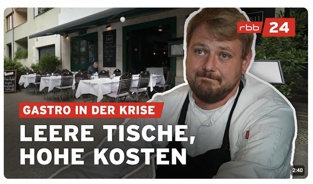 Gastronomie am Limit: Berlins Restaurants kämpfen ums Überleben