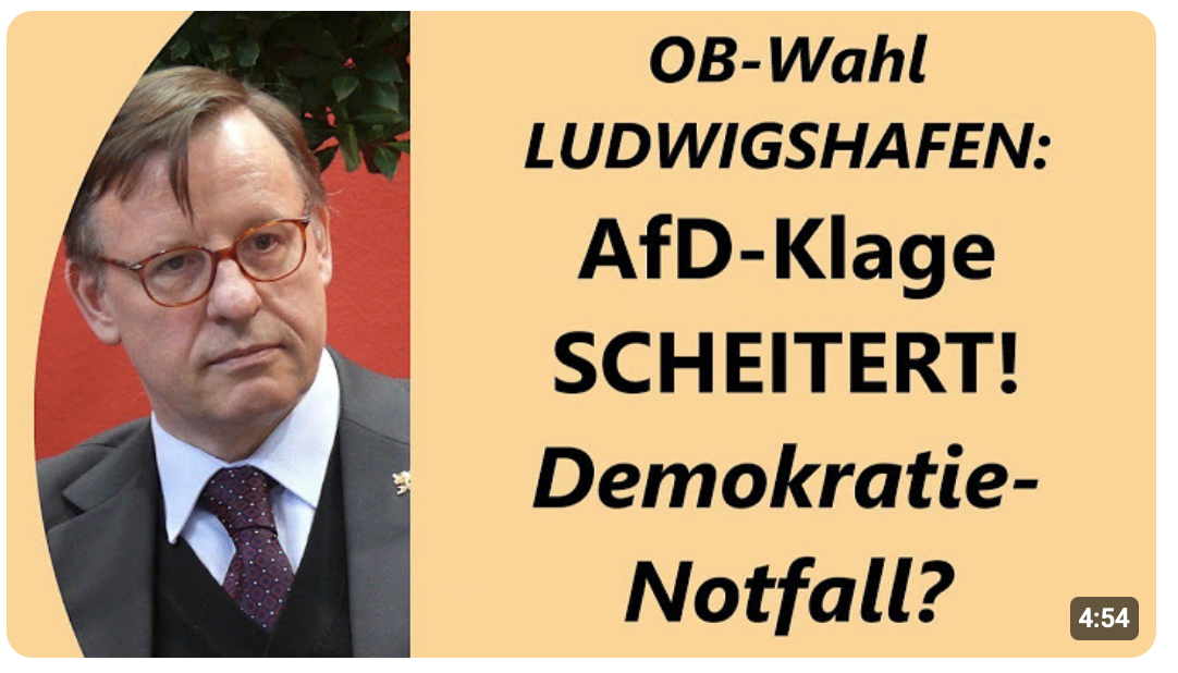 Werden nun reihenweise AfD-Kandidaten für alle Wahlen gecancelt? Massive Grundrechts-Verletzung