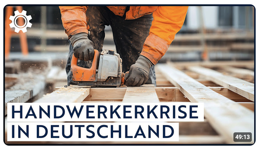 Deutschlands Handwerk in der Krise: Diese Folgen hat der Nachwuchsmangel | Doku