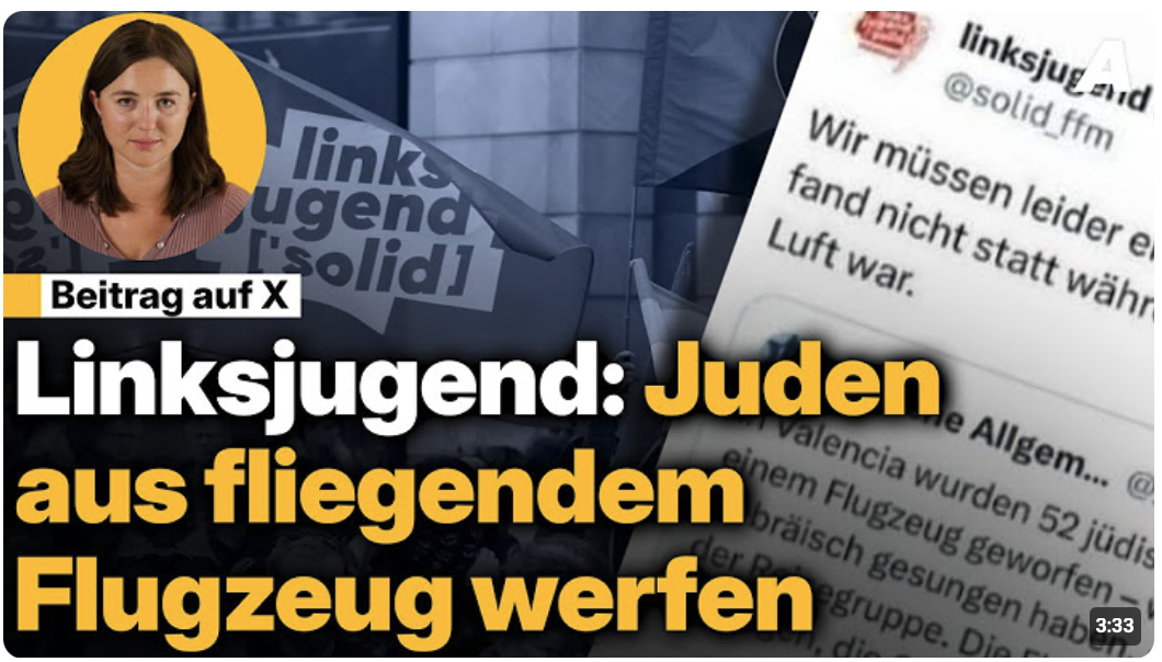 Linksjugend schockiert mit antisemitischem Beitrag | Newsroom