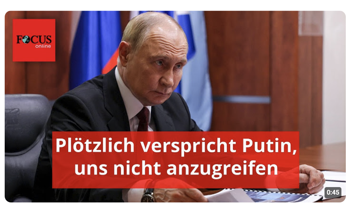 Plötzlich verspricht Putin, uns nicht anzugreifen – Experten sagen, was das wert ist