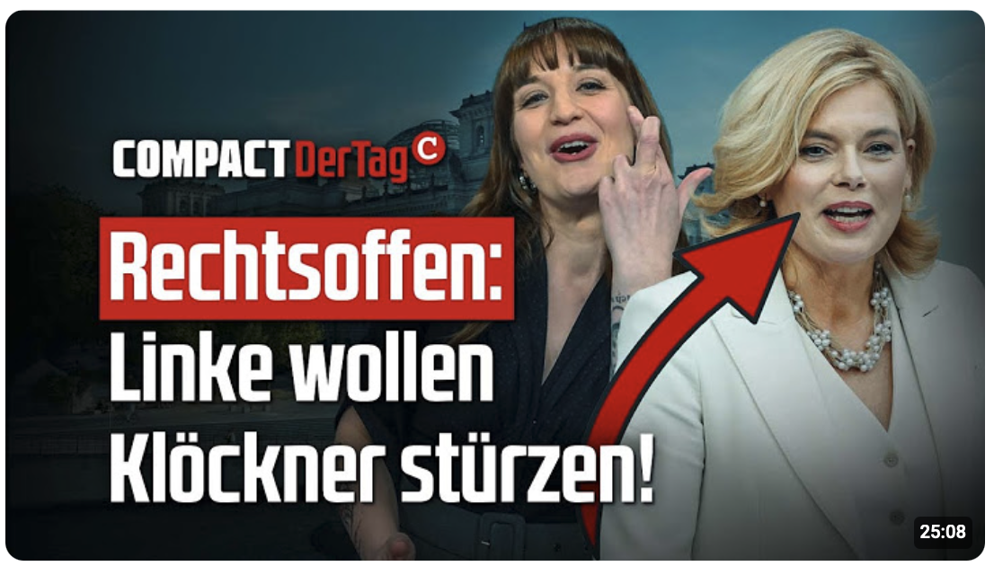 Rechtsoffen: Linke wollen Klöckner stürzen!