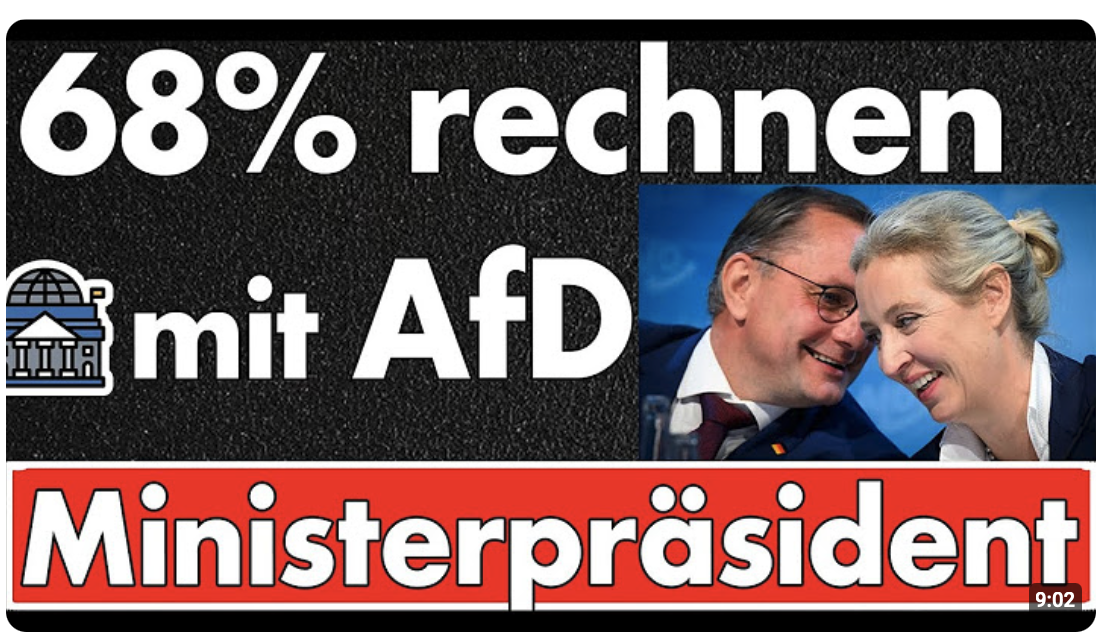 68% rechnen mit mindestens einem AfD-Ministerpräsident 2026! 43% gehen von Wahlsieg im Bund aus!