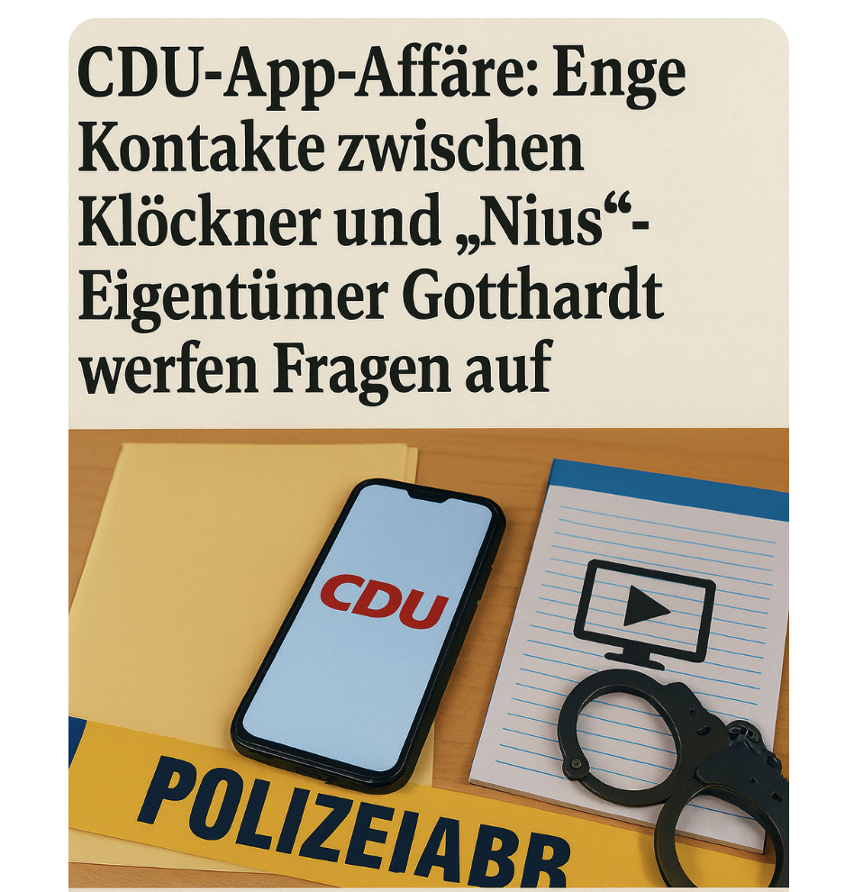 CDU-App-Affäre: Enge Kontakte zwischen Klöckner und „Nius“-Eigentümer Gotthardt werfen Fragen auf