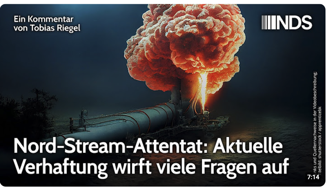 Nord-Stream-Attentat: Aktuelle Verhaftung wirft viele Fragen auf | Tobias Riegel | NDS-Podcast