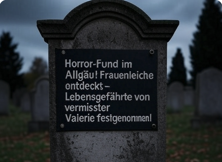 Horror-Fund im Allgäu! Frauenleiche entdeckt – Lebensgefährte von vermisster Valerie festgenommen!